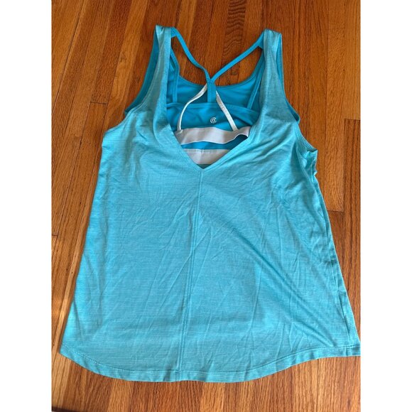 Champion Blue Tank Top With Built-In Sports Bra Medium Support - Picture 4 of 5
